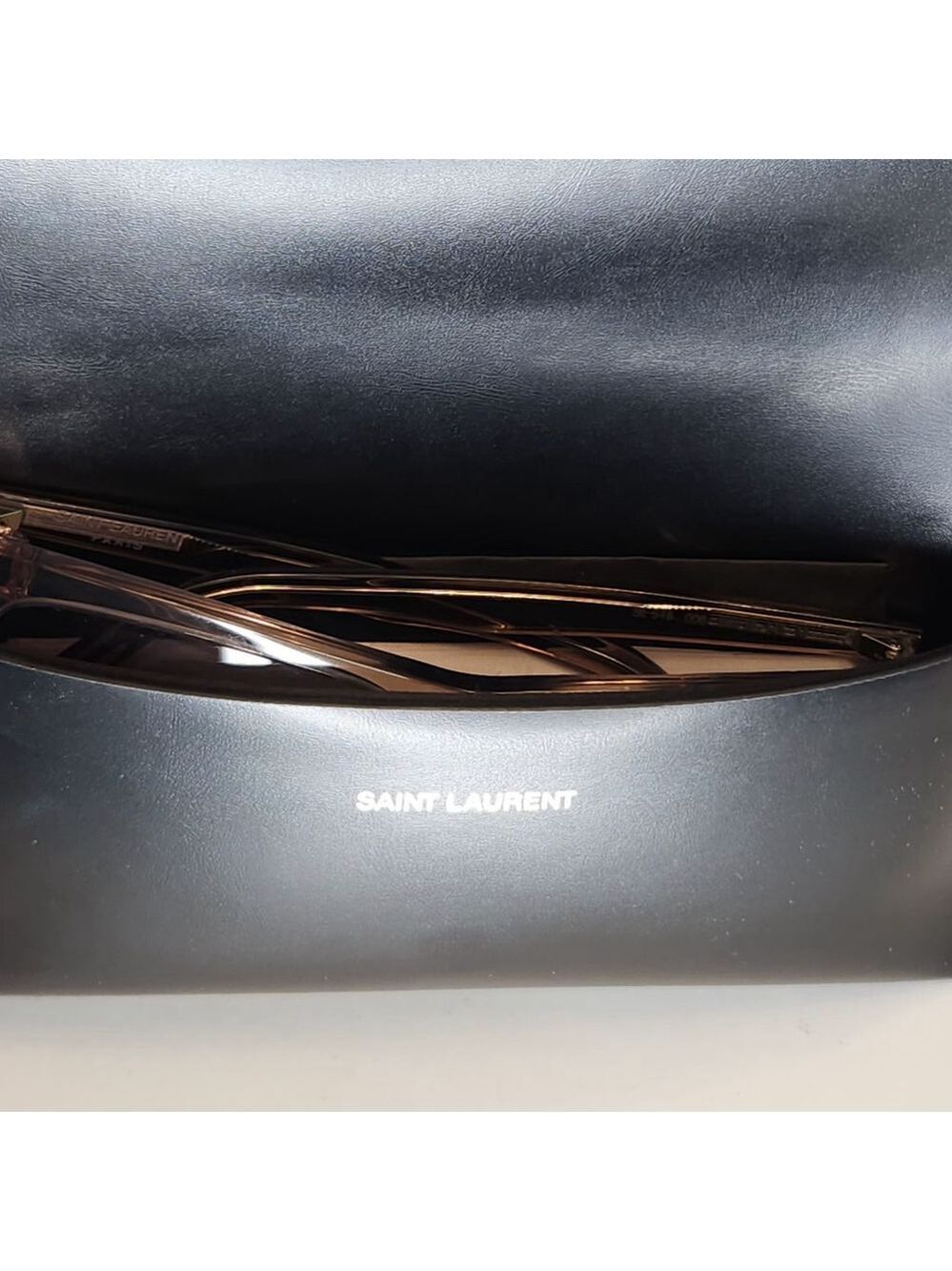 Saint Laurent Sunglasses Brown One Size SL-515 CAT EYE SUNGLASSES Gray Lens YSL - Picture 13 of 16